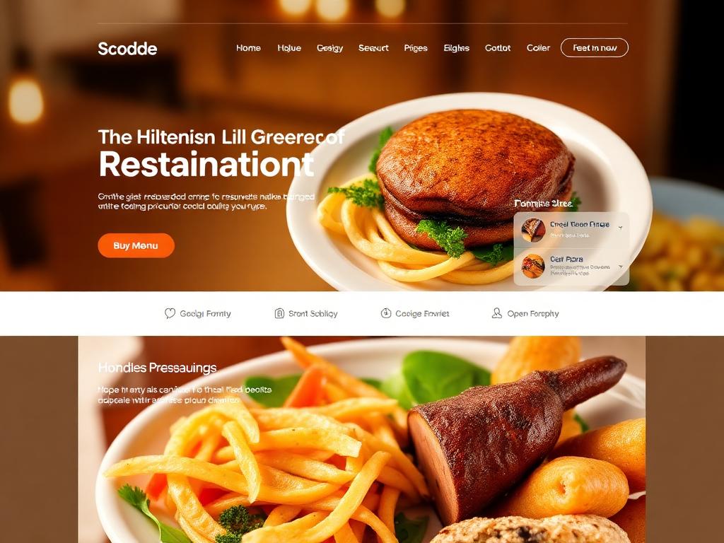 Voorbeeldwebsite Bistro De Linde