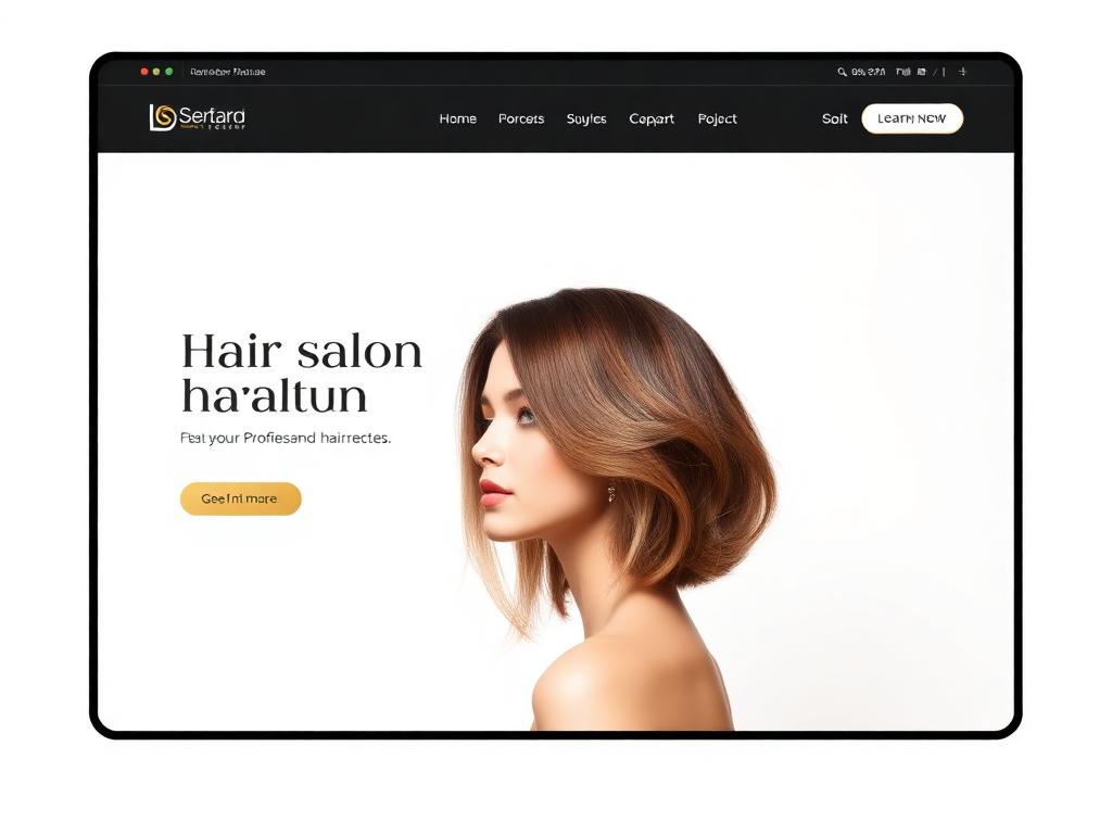 Voorbeeldwebsite Studio Knip & Stijl