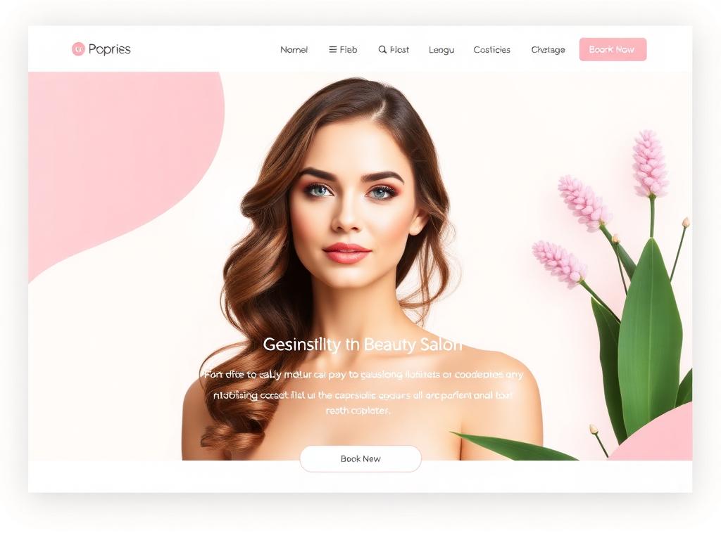 Voorbeeldwebsite Belle Beauty