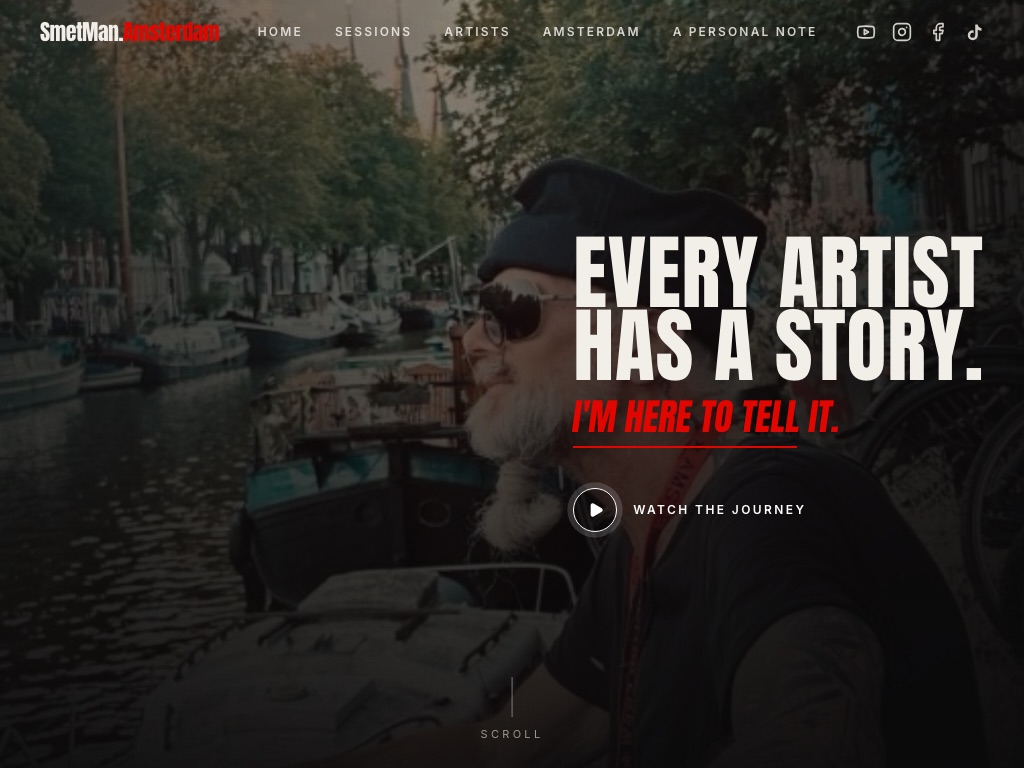 Voorbeeldwebsite SmetMan.Amsterdam